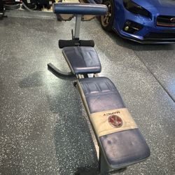Gym Bench with Curl Support 