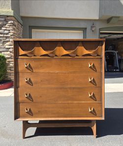Mid-Century Modern “Brasilia” Highboy Dresser by Broyhill, c.1960’s