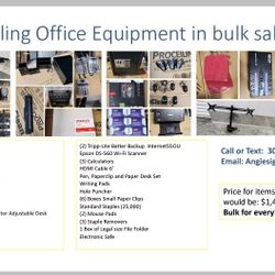 Bulk Sale of Office Equipment 