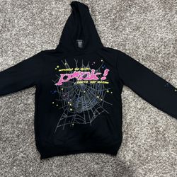 Black Sp5der Pink Hoodie