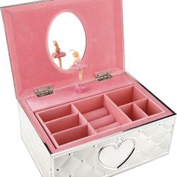 Lenox Childhood Memories Musical Ballerina Jewelry Box, Metallic
