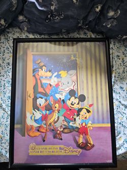 Vintage Frames Disney Poster Approx 28x20