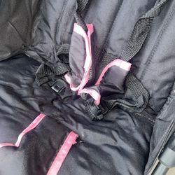 Pink & Black Stroller 