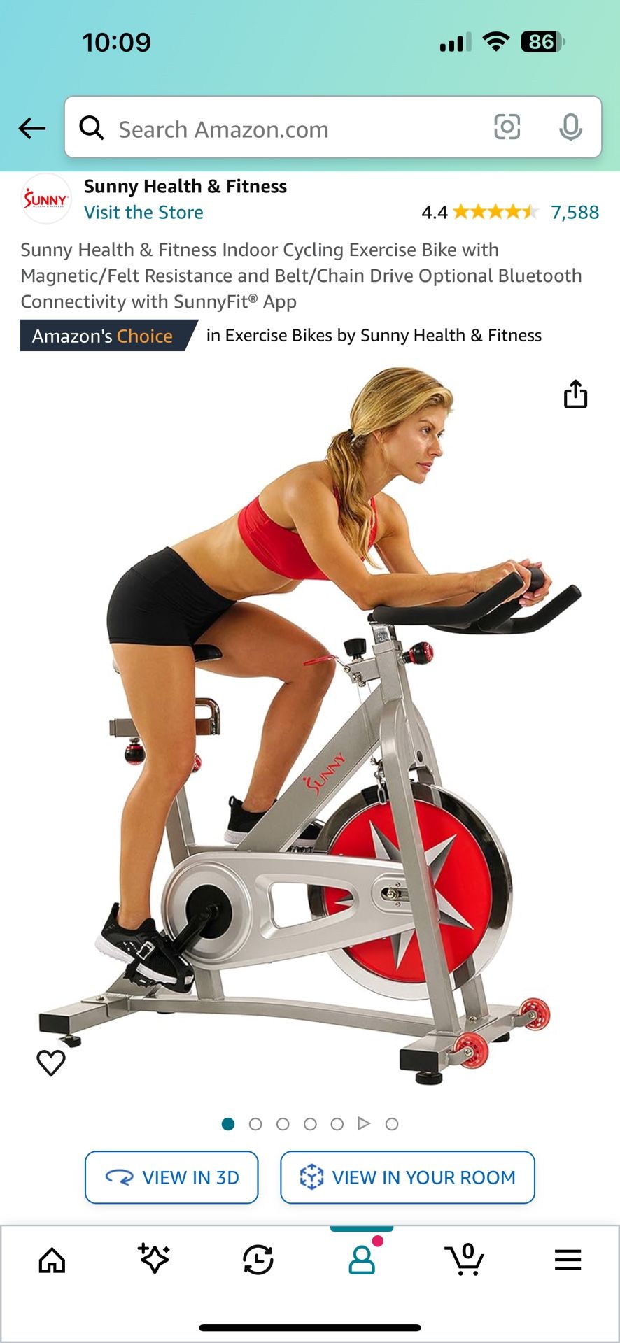 Fitness Bike Amazon Sunny Bike Sunny SF-B901 Exercise Bike Review