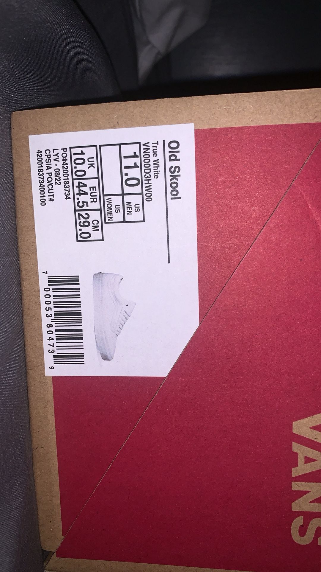 True white vans send best offer