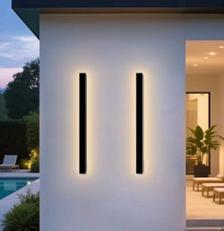 Modern Outdoor Wall Lights 2 Pack 47Inch LED Outdoor Sconce Lights