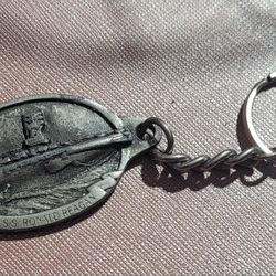 U.S.S. Ronald Reagan Metal Keychain 