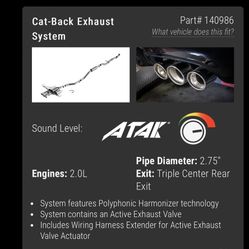 Borla - ATAK Cat Back Exhaust (Acura Integra DE5)