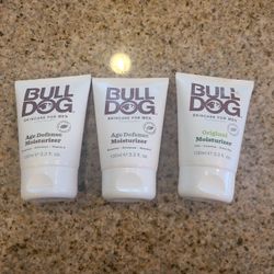 Skincare For Men: Bulldog Age Defence (2) And Original Moisturizer (1) 3.3 Oz Each 