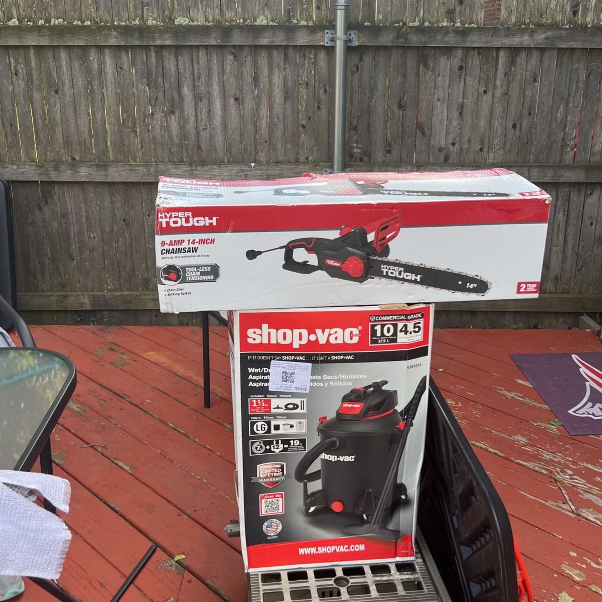 Chainsaw And Shop- Vac