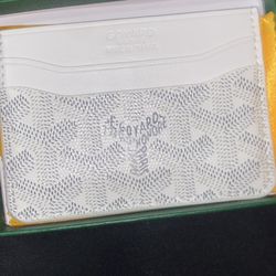 White Goyard Cardholder 