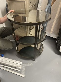 Mirrored Side Table