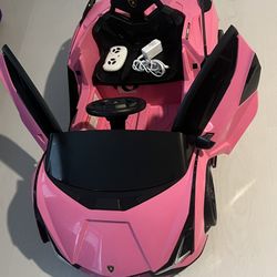 Toddlers Pink Lamborghini 