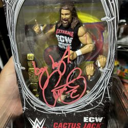 Signed Ecw Cactus Jack Mick Foley 