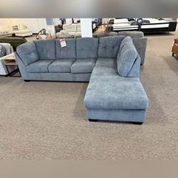MARLETON DENIM 2-PIECE SECTIONAL WITH CHAISE