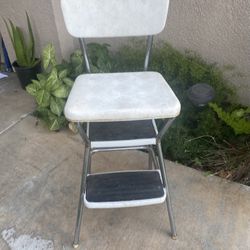 Vintage COSCO step stool with flip up seat $35, still in good condition      