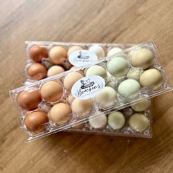 Rainbow Farm Fresh Eggs 