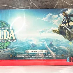 Official THE LEGEND OF ZELDA Nintendo Switch 4FT Display Advertisement 2023 TOTK
