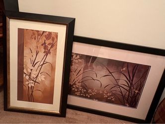 Set of 2 Framed Botanical Art Prints