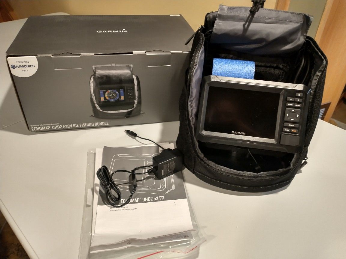 Garmin Echomap UHD2 53CV Ice Bundle