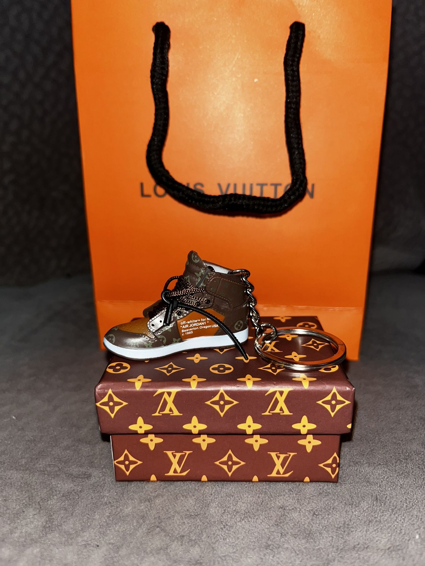 Mini LV sneaker Keychain