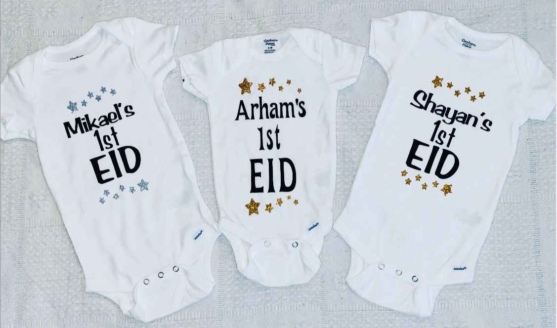 Customized Eid Onesies
