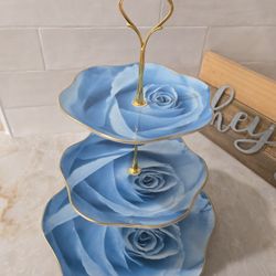 Handmade 2-tier Serving Tray