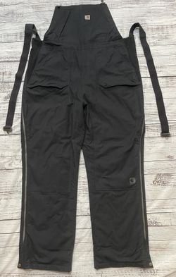 Carhartt STORM DEFENDER® LOOSE FIT HEAVYWEIGHT BIB OVERALL / Black / Mens 2 X-Large Tall