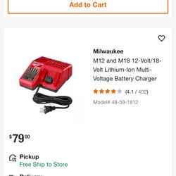 Milwaukee Battery Charger M12 M18 New