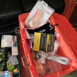 Tackle Box With Fishing Gear