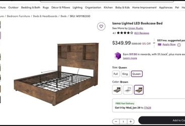 BRAND NEW In Box Queen Size Bed Frame
