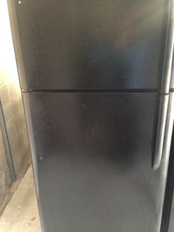 Black refrigerator