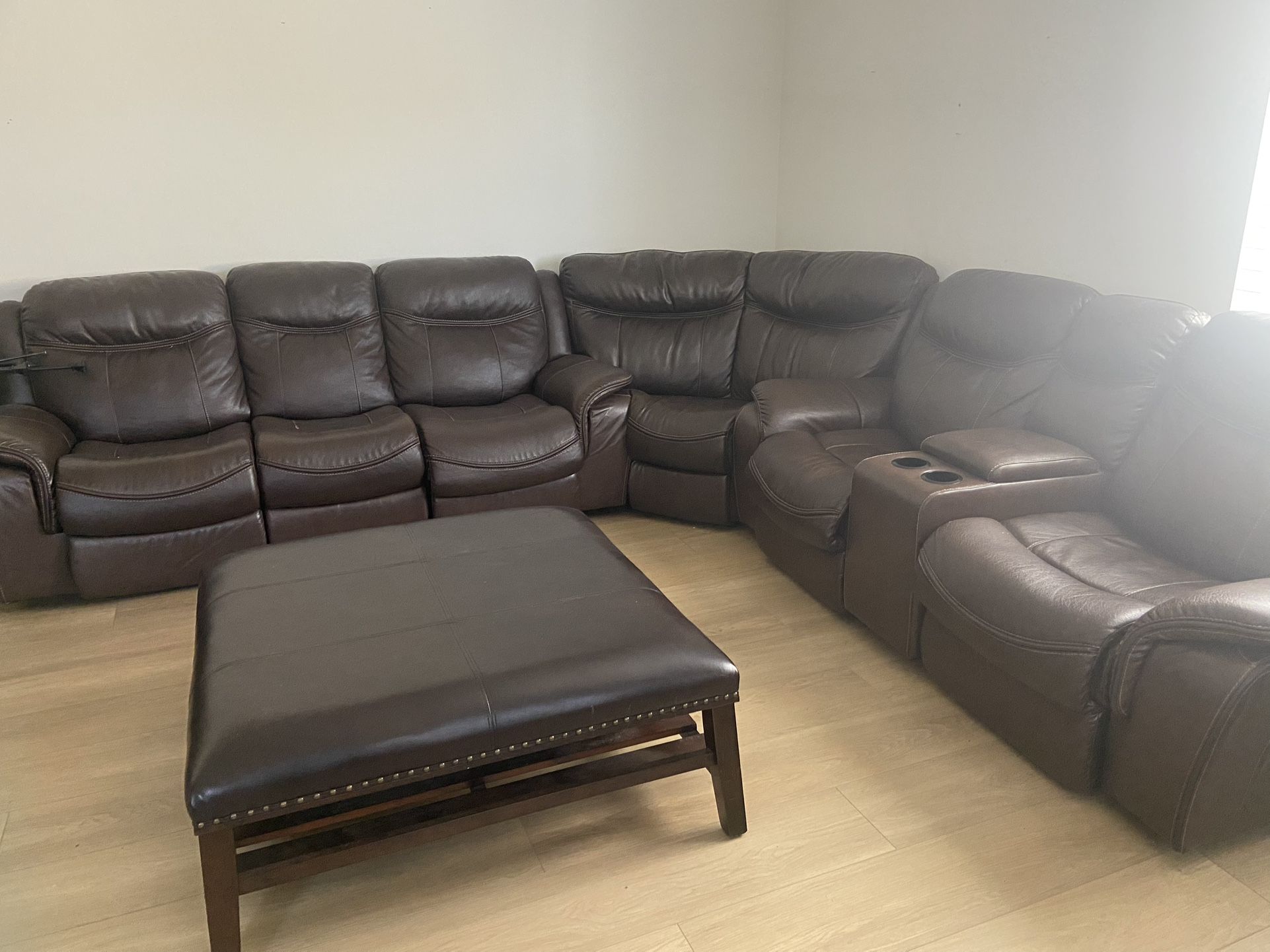 Leather Sectional Couch