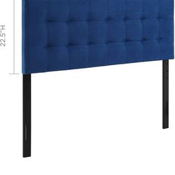 Queen velvet headboard