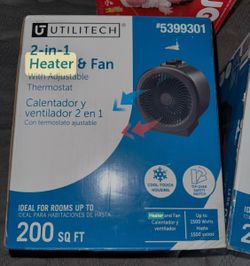 Utilitech 2-in-1 Heater & Fan