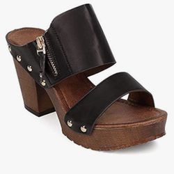 Nature Breeze Chunky Heel Sandals