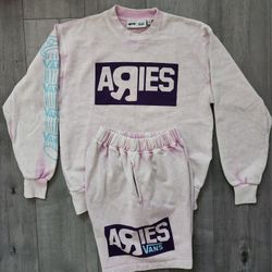 VANS VAULT X ARIES CREW SWEATSHIRT & FLEECE SHORTS