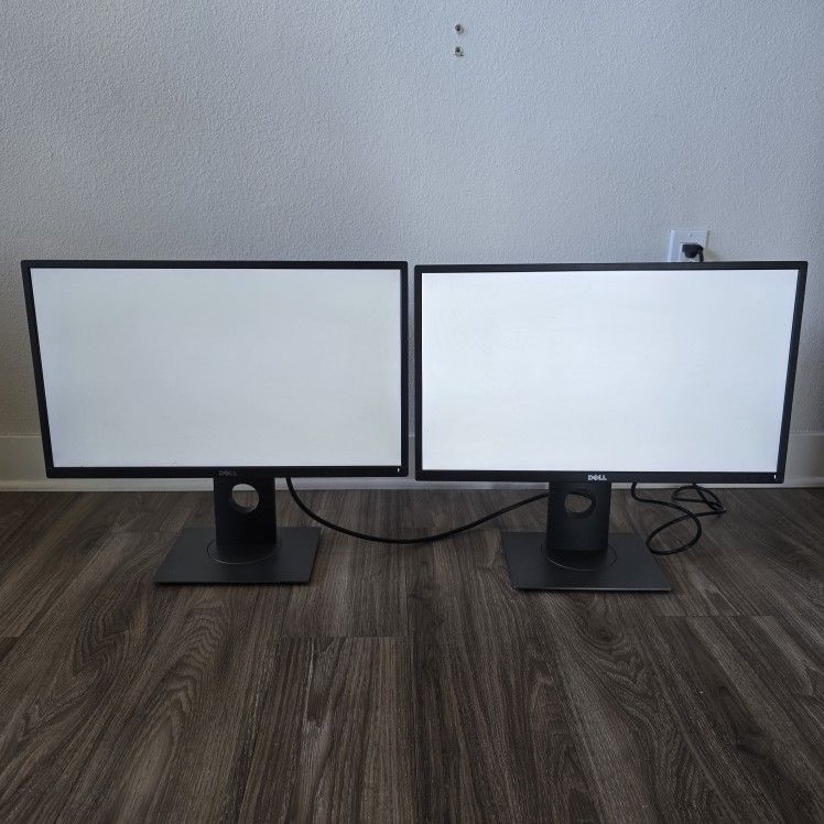 Two (2) Dell P2417H Monitors, 24 inch