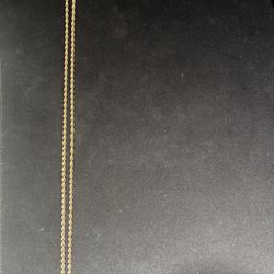 14k Gold Raised Rope Chain