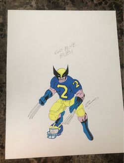 Wolverine Michigan Wolverines Fan Art Print
