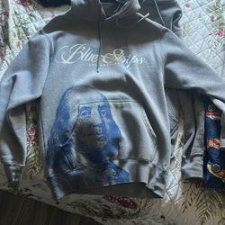 Blue strips hoodie/sdl 