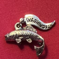 925. Sterling Silver Fish  Pendant,