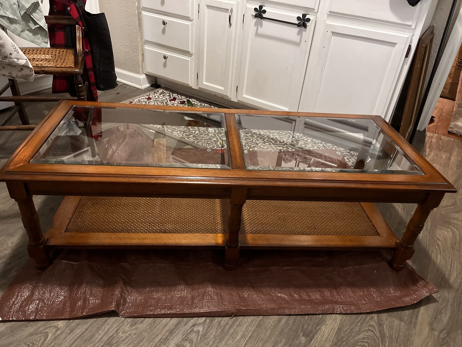 Antique Glass Table