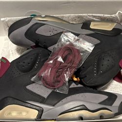 2021 Air Jordan 6 Retro 'Bordeaux' Size 8.5m USED can fit 8.5m -11m (WITH BOX)