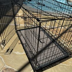 Wire Pet Crate For Dog With Cover And Floor Protecting + BONUS