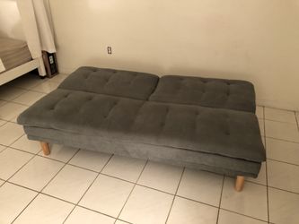 Grey sofa / futon