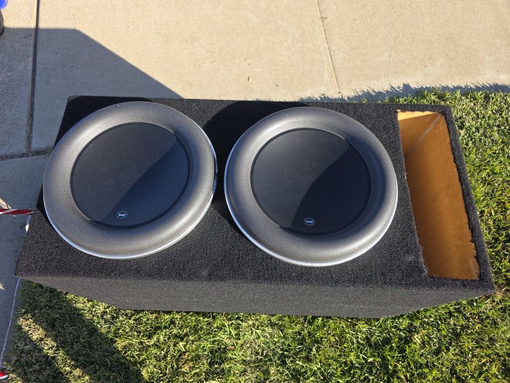 Jl Audio 13w7 13 W7 Subs In Custom Birch Ported Box 