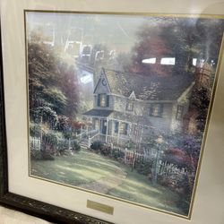 Wall Art: Kinkade-  "Victorian Garden II" 