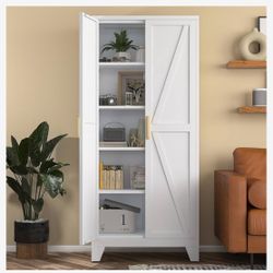 5 Tier Farmhouse Storage Cabinet
