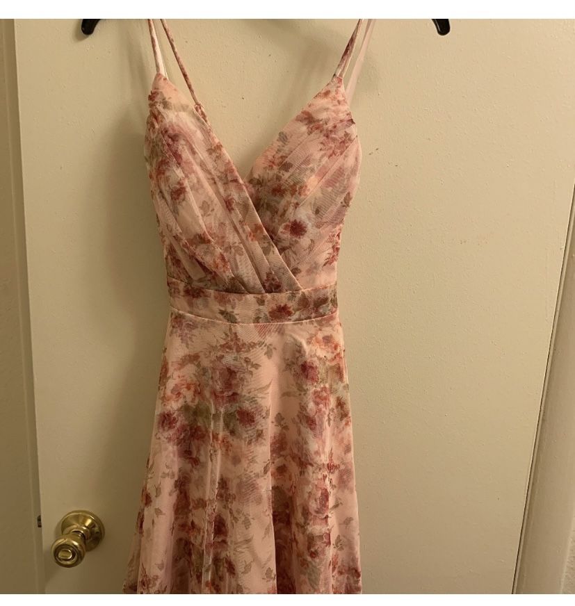 Pink Flora Dress Size 5